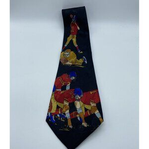 Renaissance Football Multicolor Men's Hand Made Necktie 100% Polyester Neck Tie